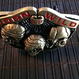 MEN'S BELY BUCKLE>>  BORN TO BE WILD